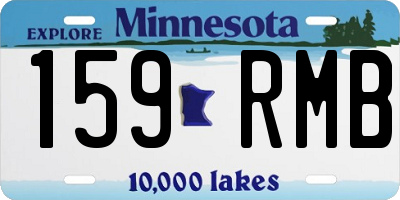 MN license plate 159RMB