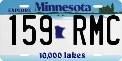 MN license plate 159RMC