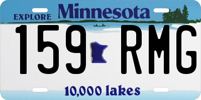 MN license plate 159RMG