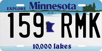 MN license plate 159RMK