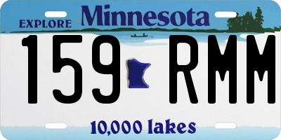 MN license plate 159RMM