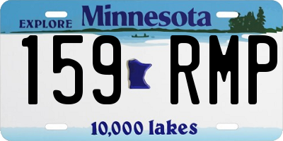 MN license plate 159RMP