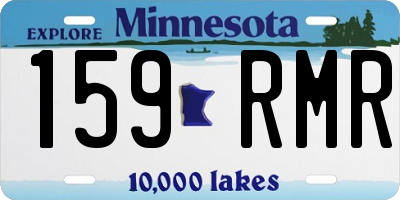 MN license plate 159RMR
