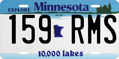 MN license plate 159RMS