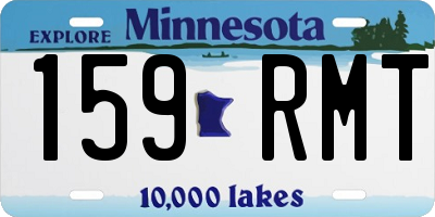 MN license plate 159RMT