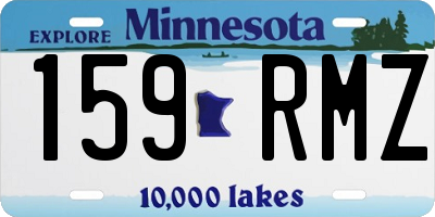 MN license plate 159RMZ