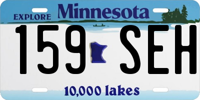 MN license plate 159SEH