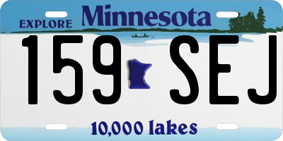 MN license plate 159SEJ