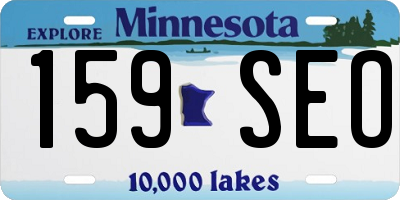 MN license plate 159SEO