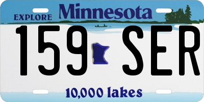 MN license plate 159SER