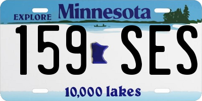 MN license plate 159SES