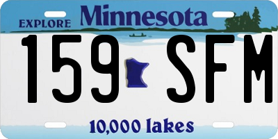 MN license plate 159SFM