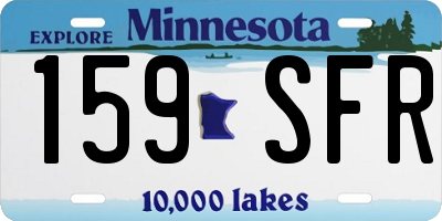 MN license plate 159SFR
