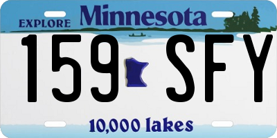 MN license plate 159SFY