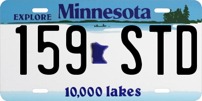 MN license plate 159STD