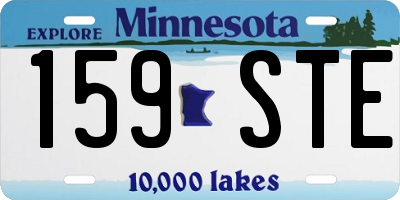 MN license plate 159STE