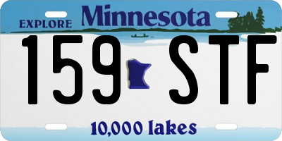 MN license plate 159STF