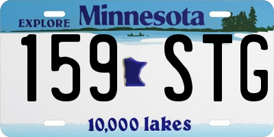 MN license plate 159STG