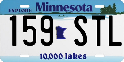 MN license plate 159STL