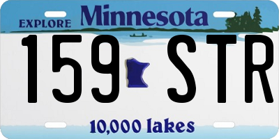 MN license plate 159STR