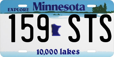 MN license plate 159STS