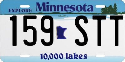 MN license plate 159STT