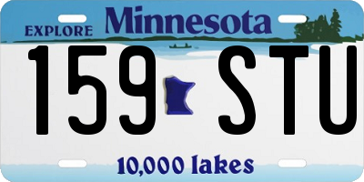 MN license plate 159STU
