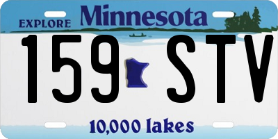 MN license plate 159STV