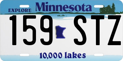 MN license plate 159STZ