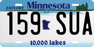 MN license plate 159SUA