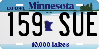 MN license plate 159SUE