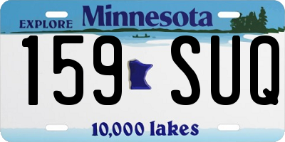 MN license plate 159SUQ
