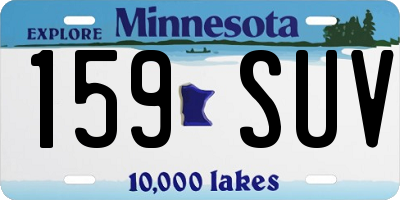 MN license plate 159SUV