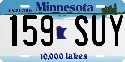 MN license plate 159SUY