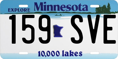 MN license plate 159SVE