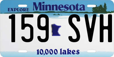 MN license plate 159SVH