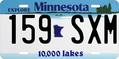 MN license plate 159SXM