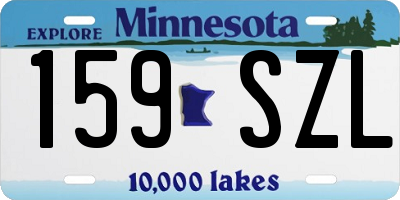 MN license plate 159SZL