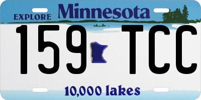 MN license plate 159TCC