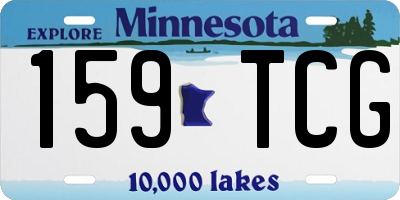 MN license plate 159TCG