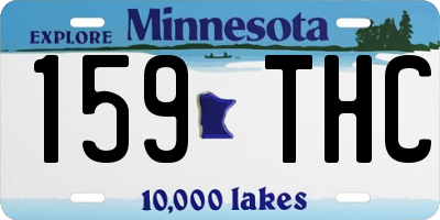 MN license plate 159THC