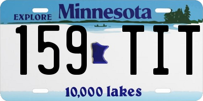 MN license plate 159TIT