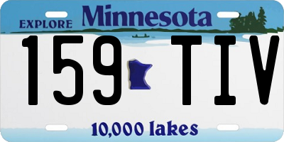 MN license plate 159TIV