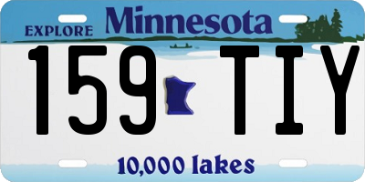 MN license plate 159TIY