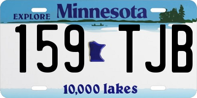 MN license plate 159TJB