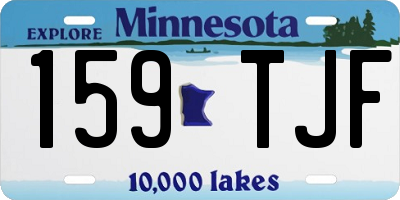 MN license plate 159TJF