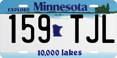 MN license plate 159TJL