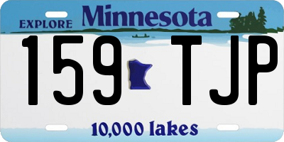MN license plate 159TJP