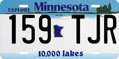 MN license plate 159TJR