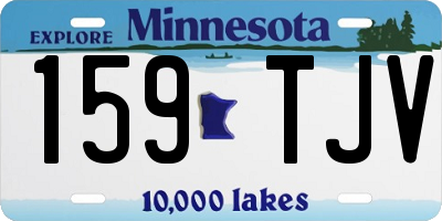 MN license plate 159TJV
